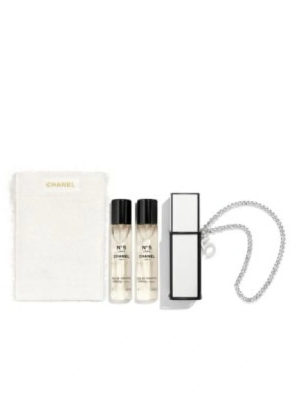 CHANEL N°5 L'EAU & N°5 Eau de Toilette on Chain 3x7